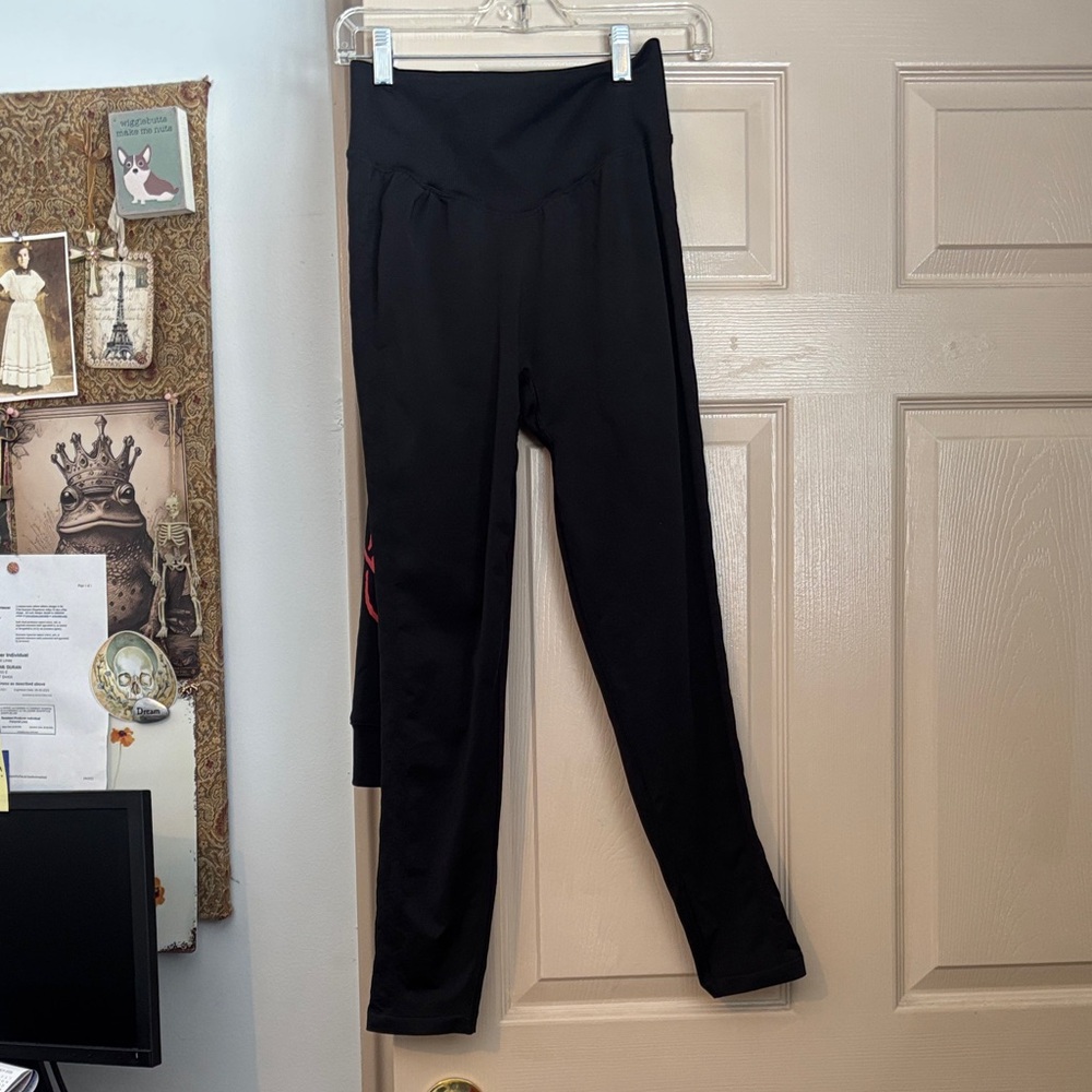 Pink Black  Leggings